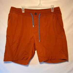 Cotopaxi Men’s Salto Organic Ripstop Shorts -Burnt Orange- Size Large
